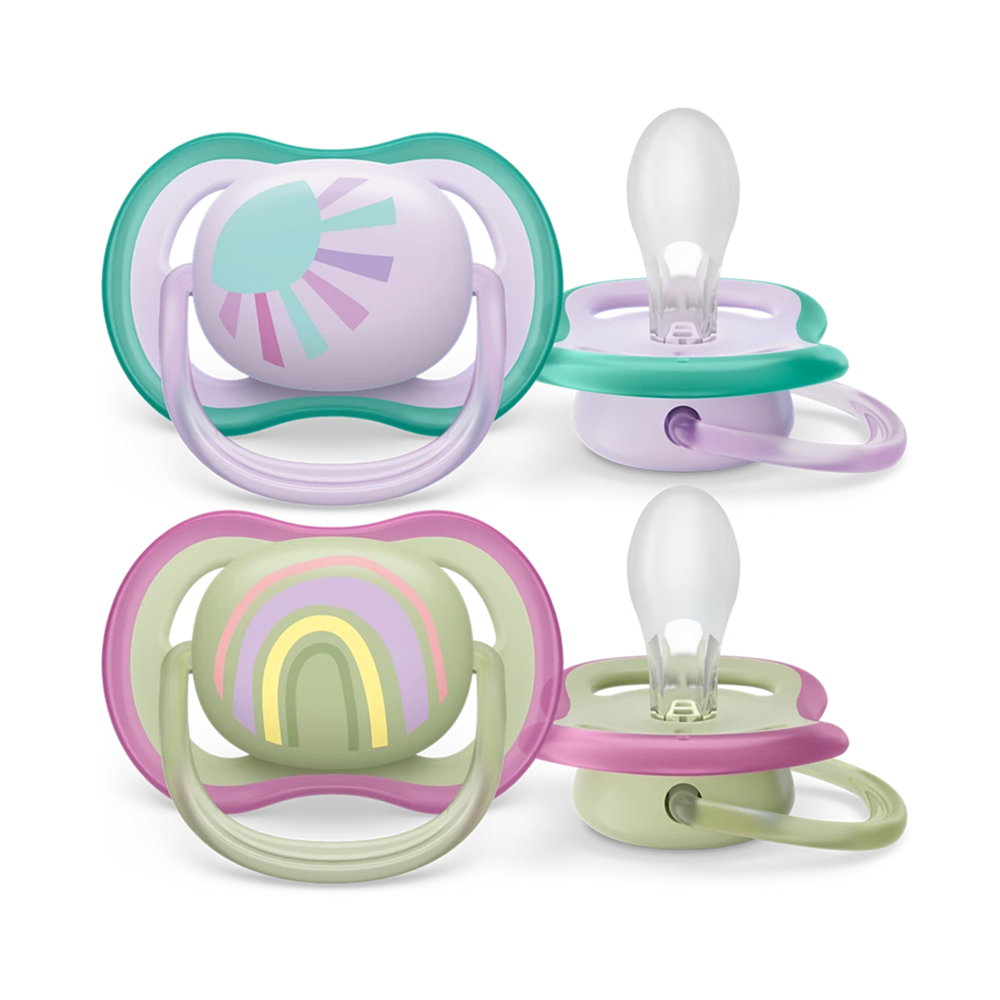 Philips AVENT 0-6m Ultra Air Pacifier, 2-pack