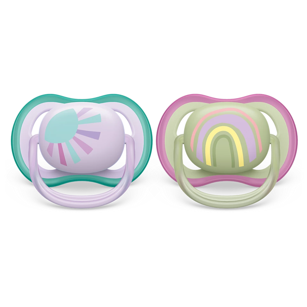 Philips AVENT 0-6m Ultra Air Pacifier, 2-pack