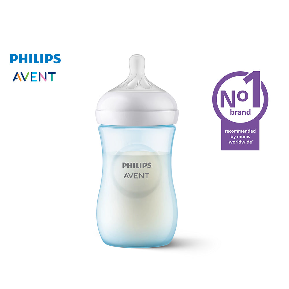 9oz Natural Response Baby Bottle Blue