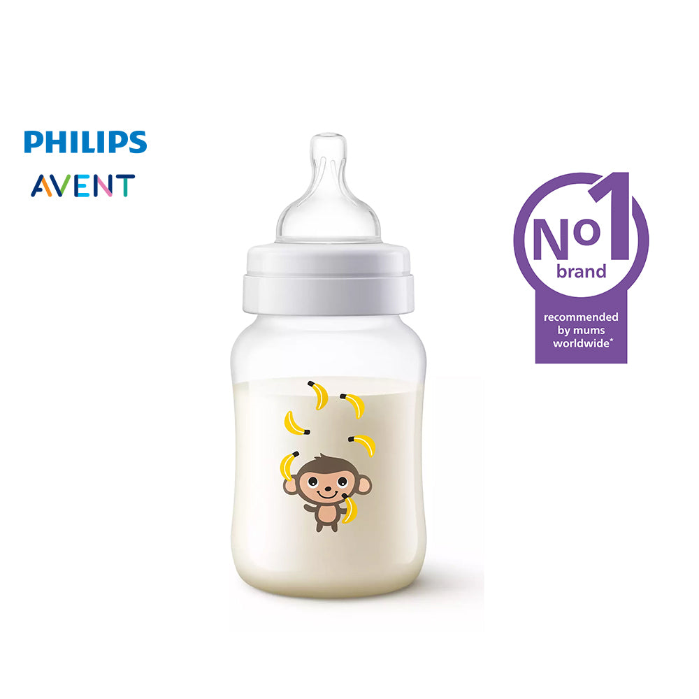 9oz Anti-colic Baby Bottle Monkey