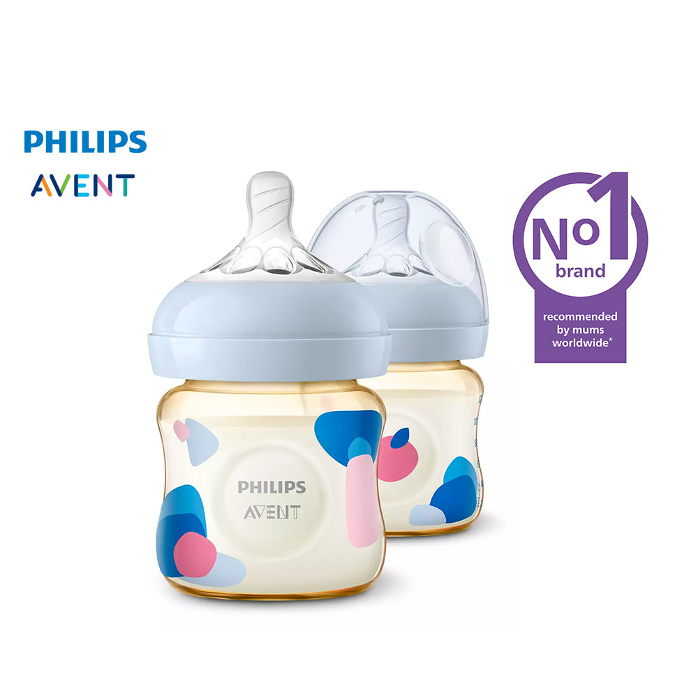 4oz Natural PPSU Premium Baby Bottle, 2-pack