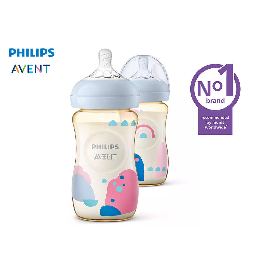 9oz Natural PPSU Premium Baby Bottle, 2-pack
