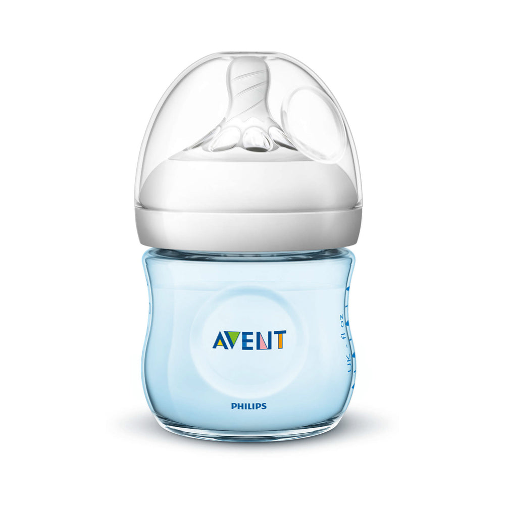 4oz Natural Baby Bottle Blue, 2-pack