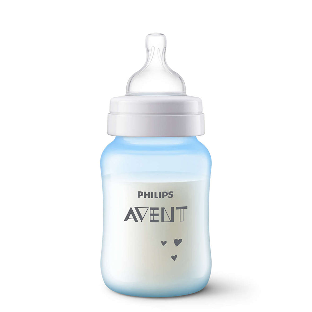 9oz Anti-colic Baby Bottle Blue Elephant
