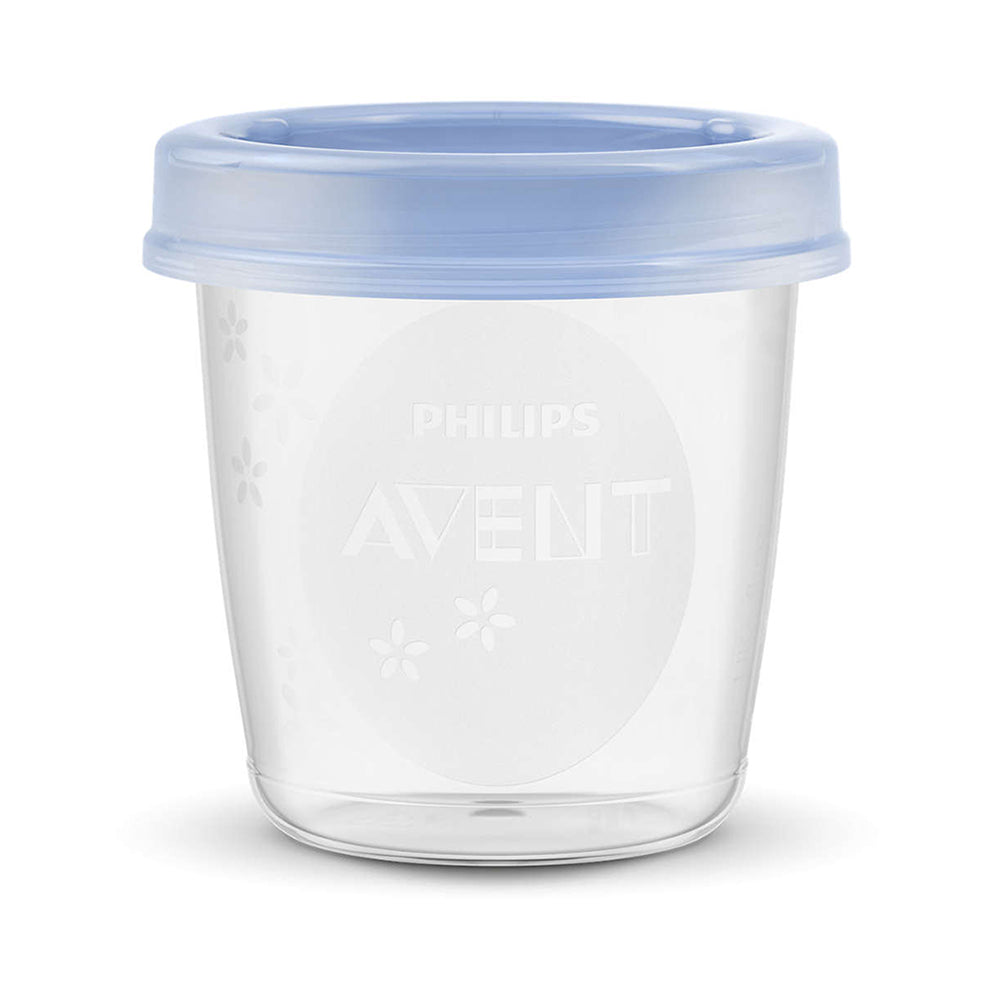 Breast Milk Storage Cups, Lids & Adapter, 10-pack